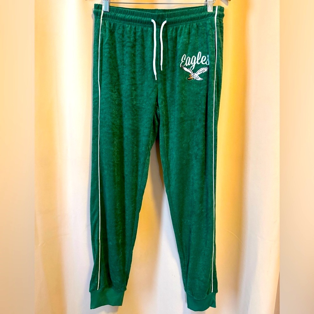 NFL Official *EAGLES* velour track pants *Unisex* size medium